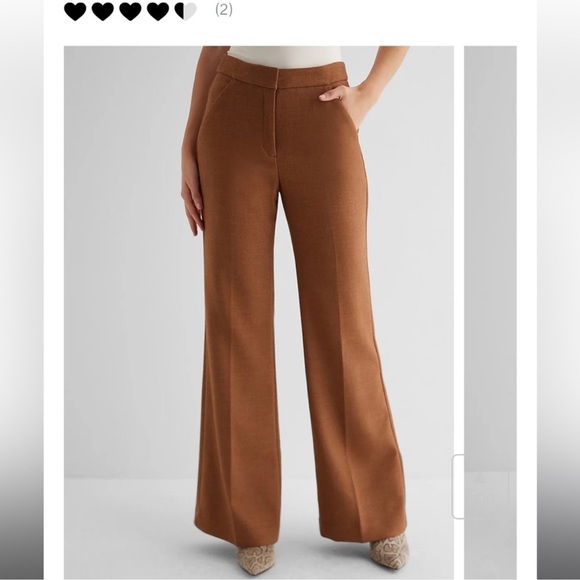 Express Women's Wide Leg Brown Pants - Picture 1 of 8